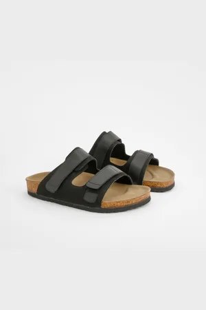 Boohoo Womens Adjustable Strap Footbed Sliders - - 3