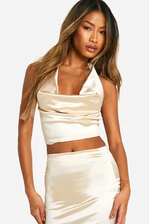 Boohoo Womens Disco Halter Neck Top - - 12