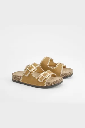 Boohoo Womens Contrast Stitch Slider - - 3