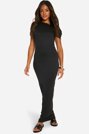 Boohoo Womens Super Soft Slash Neck Cap Sleeve Maxi Dress - - 18