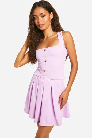 Boohoo Womens Stretch Crepe Square Neck Corset - - 14