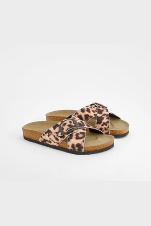Boohoo Womens Wide Fit Single Strap Footbed Sliders - - 3