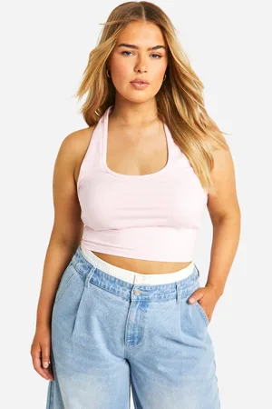 Boohoo Womens Plus Halter Neck Top - - 28