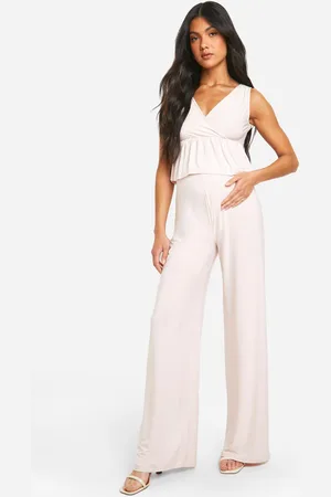Boohoo Womens Maternity Slinky Wide Leg Trouser - - 12