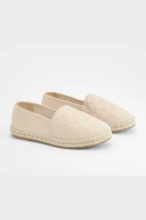 Boohoo Womens Closed Toe Quilted Stud Detail Espadrilles - - 5