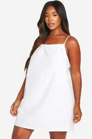 Boohoo Womens Plus Cotton Poplin Strappy Nightie - - 16