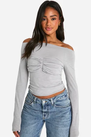 Boohoo Womens Off Shoulder Twist Top - 12