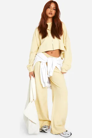 Boohoo Womens Premium Overdyed Straight Leg Jogger - - L