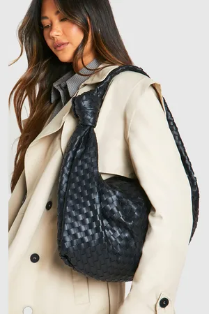 Boohoo Womens Woven Knot Oversized Shoulder Bag - - One Size