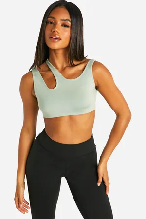 Boohoo Womens Double Strap Sports Bra - - S