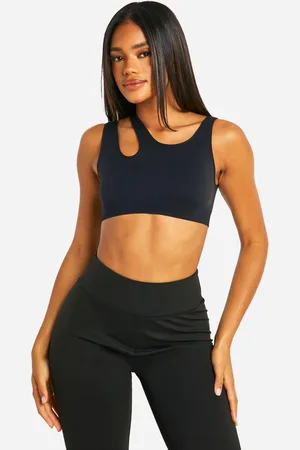 Boohoo Womens Double Strap Sports Bra - - S