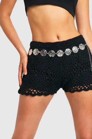 Boohoo Womens Hammered Metal Disc Belt - - One Size