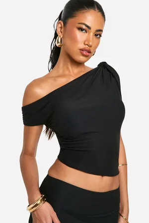 Boohoo Womens Soft Touch Sleeveless Asymmetric Hem Top - - 16