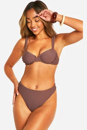 Boohoo Womens Mix & Match High Waist Bikini Brief - - 6