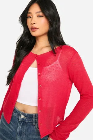 Boohoo Womens Petite High Neck Cardigan - - 6