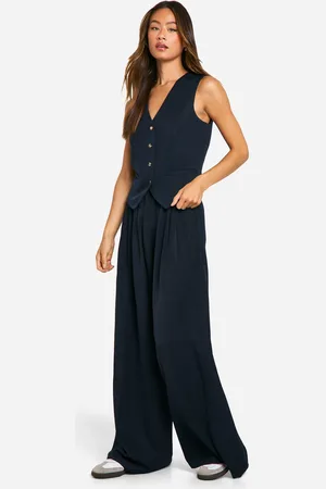 Boohoo Womens Tall Extreme Wide Leg Pleated Trouser - - 6