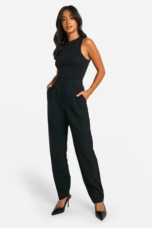 Boohoo Womens Petite Essential Slim Leg Tailored Trousers - - 8/26L