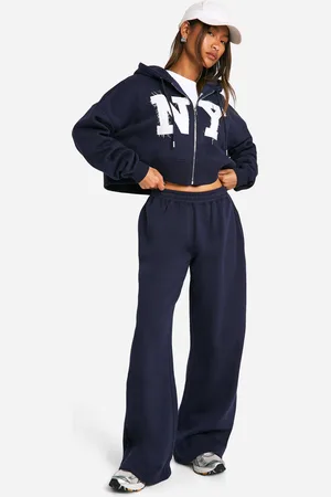 Boohoo Womens Ny Self Fabric Applique Straight Leg Jogger - - S