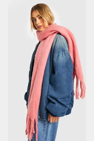 Boohoo Womens Chunky Oversized Fringe Scarf - - One Size