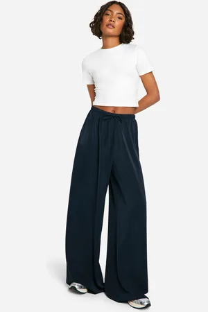 Boohoo Womens Tall Woven Wide Leg Trouser - - 12