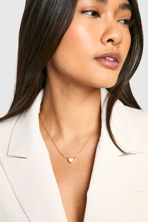 Boohoo Womens Enamel Heart Necklace - - One Size