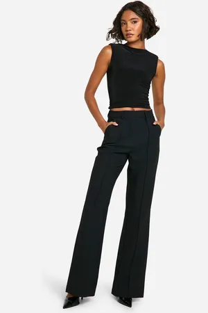 Boohoo Womens Tall Essential Flare Leg Tailored Trousers - - 10/34L