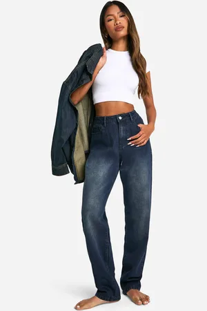 Boohoo Womens Basic Straight Leg Jeans - - 8/30L