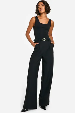 Boohoo Womens Tall Essential Wide Leg Tailored Trousers - - 8/34L