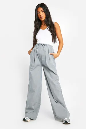 Boohoo Womens Maternity Elasticated Waist Stripe Trouser - - 8