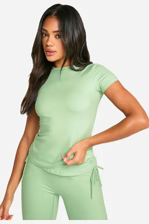 Boohoo Womens Dsgn Studio Supersoft Sculpt Short Sleeve Top - - S