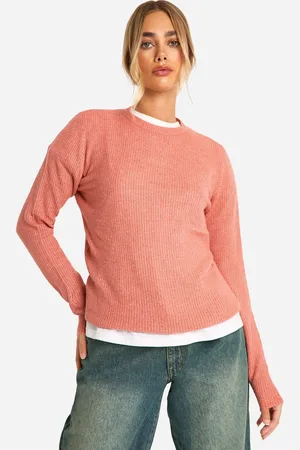 Boohoo Womens Soft Knit Fine Gauge Crop Jumper - - S