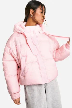 Boohoo Womens Hooded Puffer Jacket - - 14