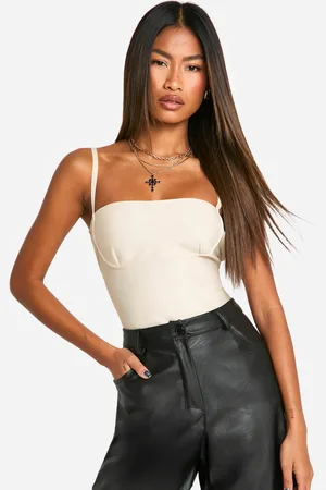 Boohoo Womens Bandage Cup Detail Strappy Corset Top - - 10