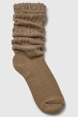 Boohoo Womens Single Soft Ribbed Slouchy Socks - - One Size
