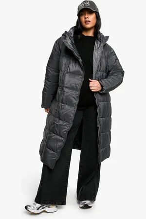 Boohoo Womens Maternity Pre & Postpartum 3 In 1 Puffer Coat With Extender - - 8