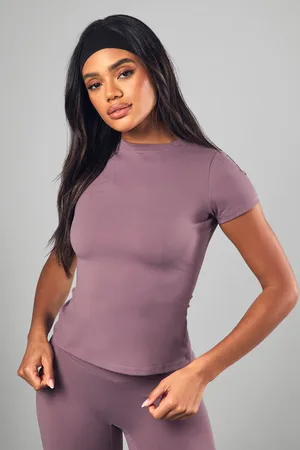 Boohoo Womens Dsgn Supersoft Sculpt Short Sleeve Top - - L