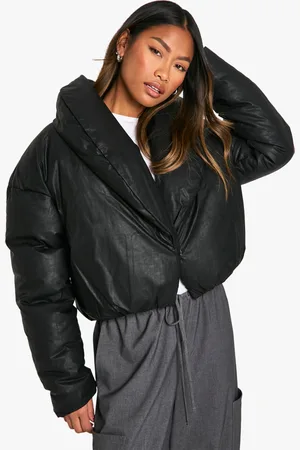 Boohoo Womens Coated Short Puffer Jacket - - 8