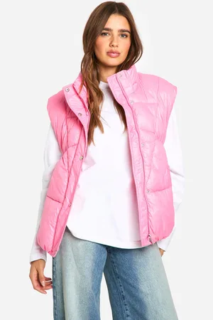 Boohoo Womens Shoulder Detail Padded Gilet - - 8