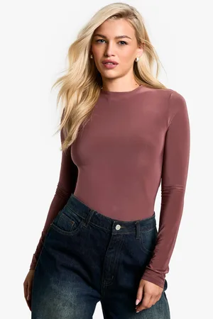 Boohoo Womens Double Layer Slinky Bodysuit - - 6