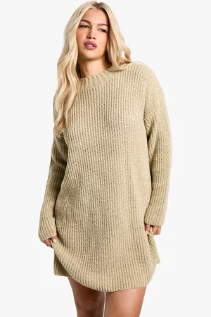 Boohoo Womens Crew Neck Jumper Dress - - S
