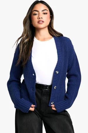 Boohoo Womens Basic Button Through Crop Cardigan - - S