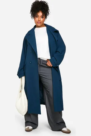 Boohoo Womens Plus Belted Trench Coat - - 18