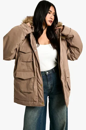Boohoo Womens Utility Pocket Parka - - 8