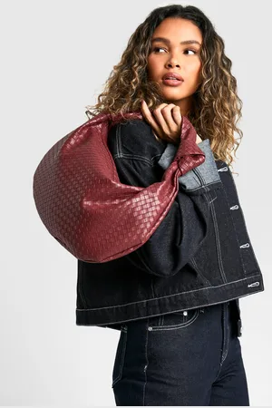 Boohoo Womens Woven Knotted Strap Detail Oversized Shoulder Bag - - One Size