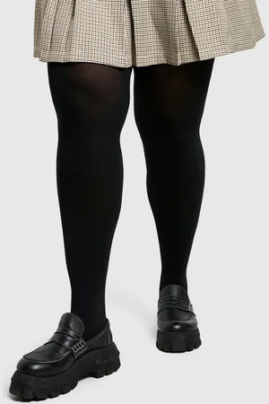 Boohoo Womens Plus 60 Denier 2 Pack Tights - - 16-18