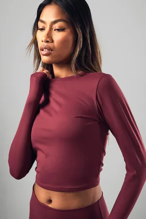 Boohoo Womens Dsgn Studio Supersoft Peached Sculpt Long Sleeve Top - - L