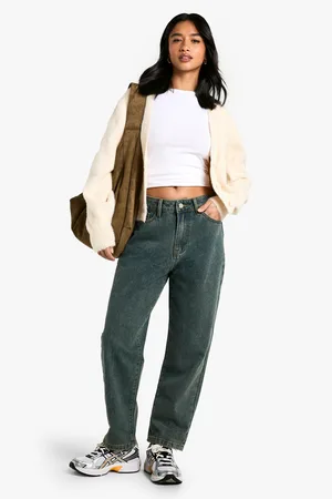 Boohoo Womens Petite 26 Inch Basic Straight Leg Jeans - - 6