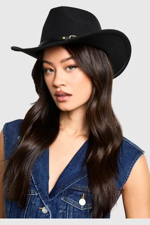 Boohoo Womens Gem Stone Western Cowboy Hat - - One Size