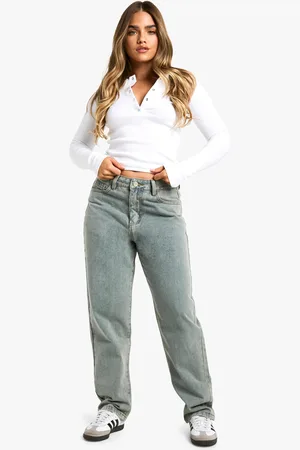 Boohoo Womens Petite 28 Inch Basic Straight Leg Jeans - - 6