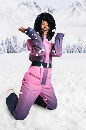 Boohoo Womens Ombre Ski Suit - - 8